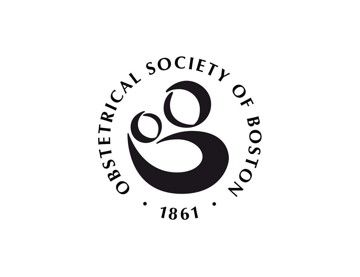 Logo-Design für Obstetrical Society of Boston, die älteste Gesellschaft für Geburtshilfe in den USA. ©Gabriele Stautner, ARTIFOX