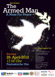 Poster Design von Gabriele Stautner, ARTIFOX, für Chor Levantate Ulm