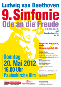 Poster Design von Gabriele Stautner, ARTIFOX, für Chor Levantate Ulm