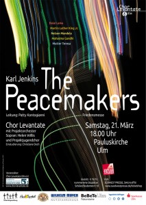 Poster Design von Gabriele Stautner, ARTIFOX, für Chor Levantate Ulm