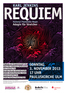 Poster Design von Gabriele Stautner, ARTIFOX, für Chor Levantate Ulm