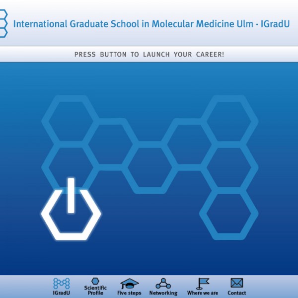 Corporate Design: International Graduate School in Molecular Medicine Ulm, iPad presentation