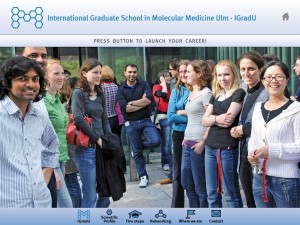 Corporate Design: International Graduate School in Molecular Medicine Ulm, iPad presentation