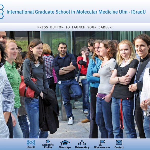 Corporate Design: International Graduate School in Molecular Medicine Ulm, iPad presentation