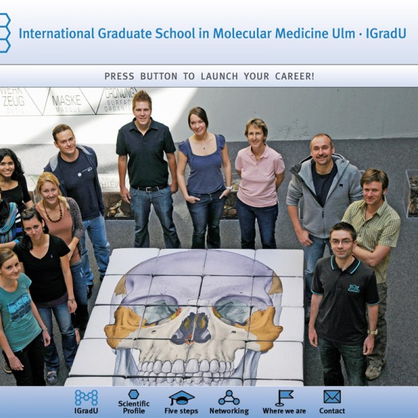 Corporate Design: International Graduate School in Molecular Medicine Ulm, iPad presentation