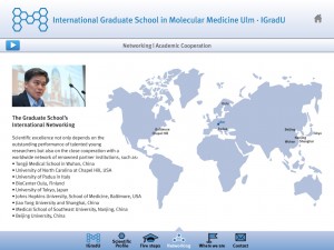 Corporate Design: International Graduate School in Molecular Medicine Ulm, iPad presentation