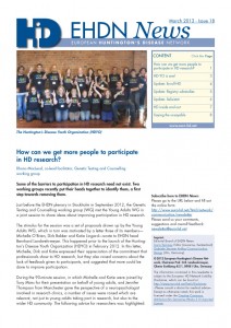 Newsletter by Gabriele Stautner, ARTIFOX, for EHDN