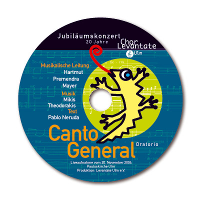 CD, Compact disk by Gabriele Stautner ARTIFOX for Chor Levantate