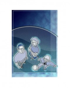 Illustration for the Faroe Insurance Company, family section, © Gabriele Stautner, ARTIFOX