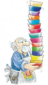 Illustration: Papa Leppaludi, children's book illustration, © Gabriele Stautner, ARTIFOX