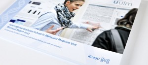 Corporate Design by Gabriele Stautner for the International Graduate School in Molecular Medicine, Biannual Report 2013